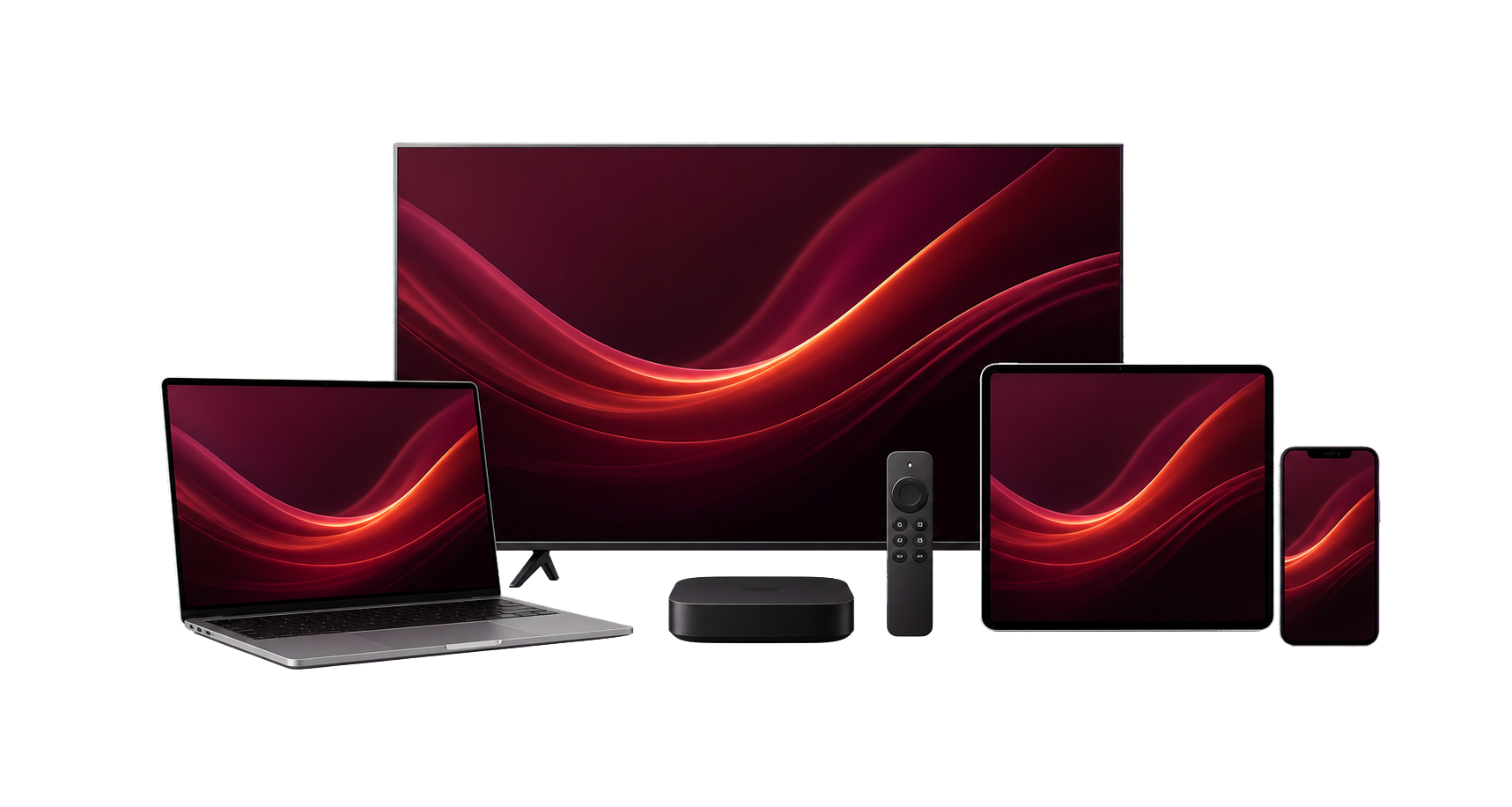 IPTV Canada across television, laptop, tablet, phone, streaming box and remote